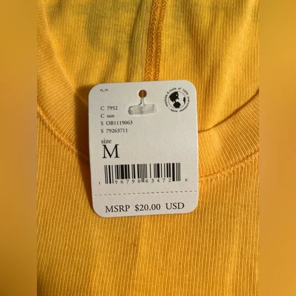 FREE PEOPLE - cotton tank top NWT - size M - Picture 2 of 4